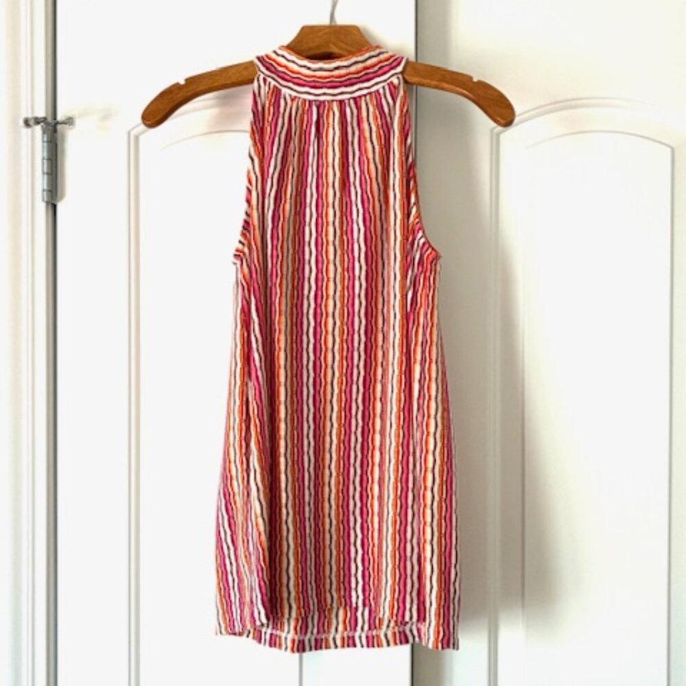 Like New! Ann Taylor Loft Multi-Color Mediterranean Halter Neck Top